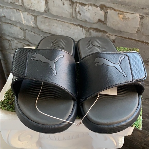 NWT PUMA men’s Starcat Tech Slide Black Sandal - Picture 4 of 4